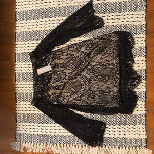 Francesca’s off the shoulder lace dress